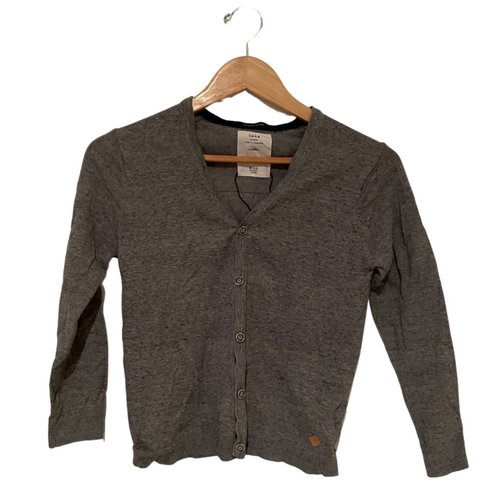 Zara boys cardigan sweater, gray size 9/10